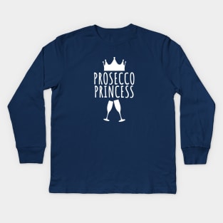 Prosecco Princess Kids Long Sleeve T-Shirt